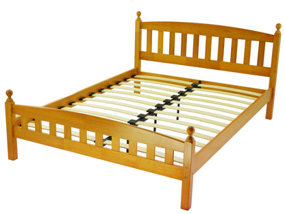Florida Wooden Bed Frame in Antique Pine