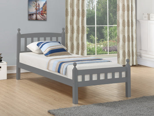 Jenson Wooden Bed Frame in Grey