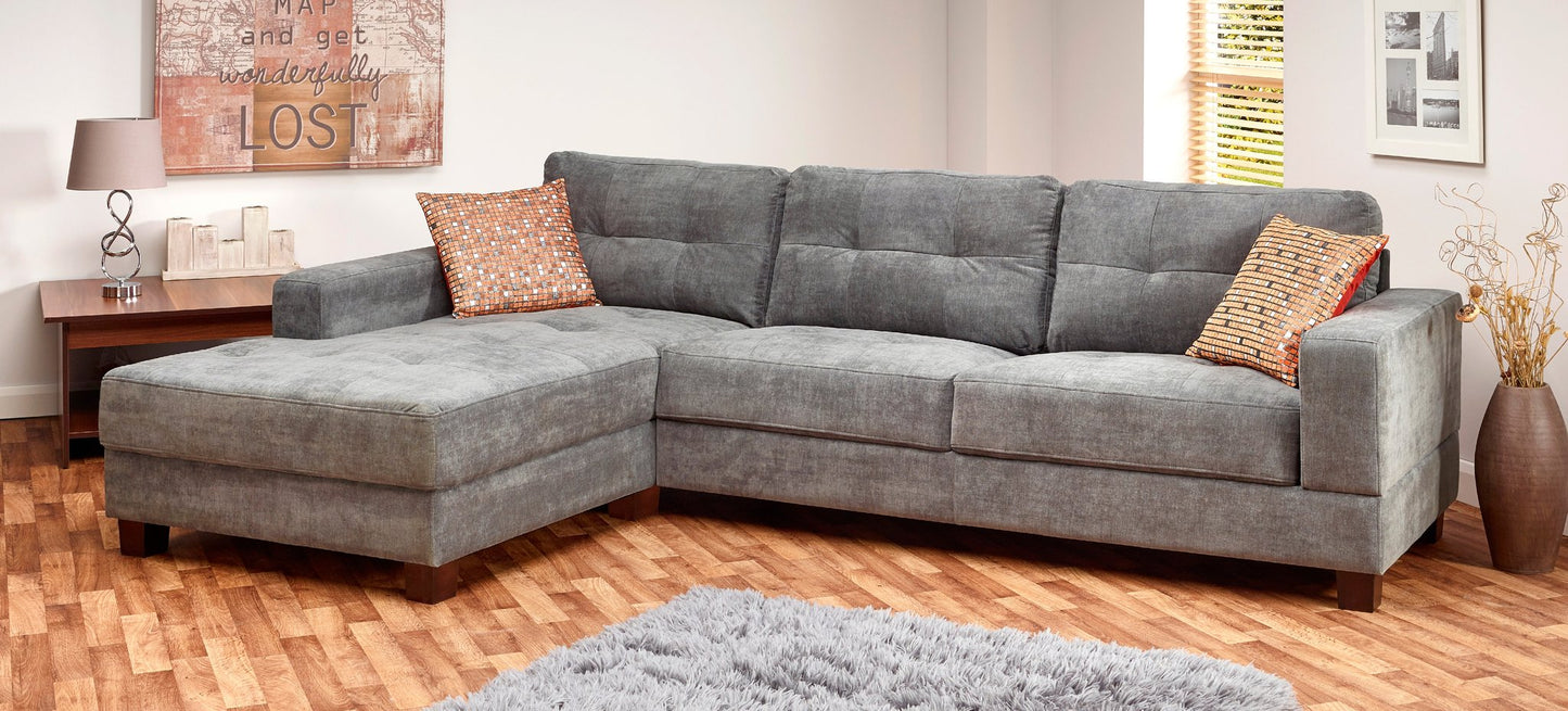 Jersey Sofa in Grey Fabric