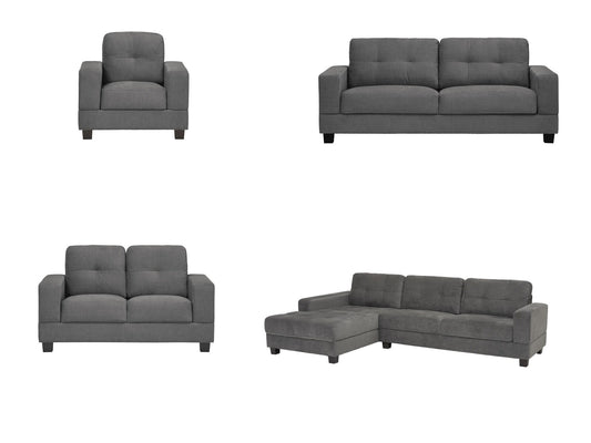 Jersey Sofa in Grey Fabric