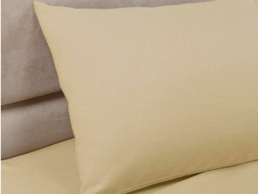 Percale Luxury Pillow Cases Biscuit