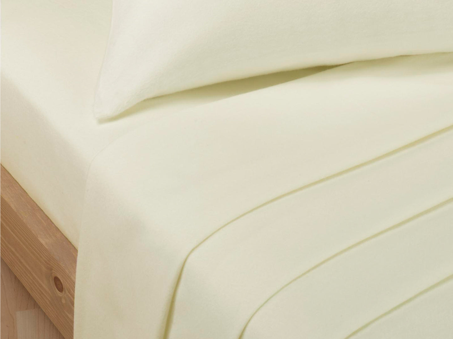 Percale Luxury Flat Sheet Ivory