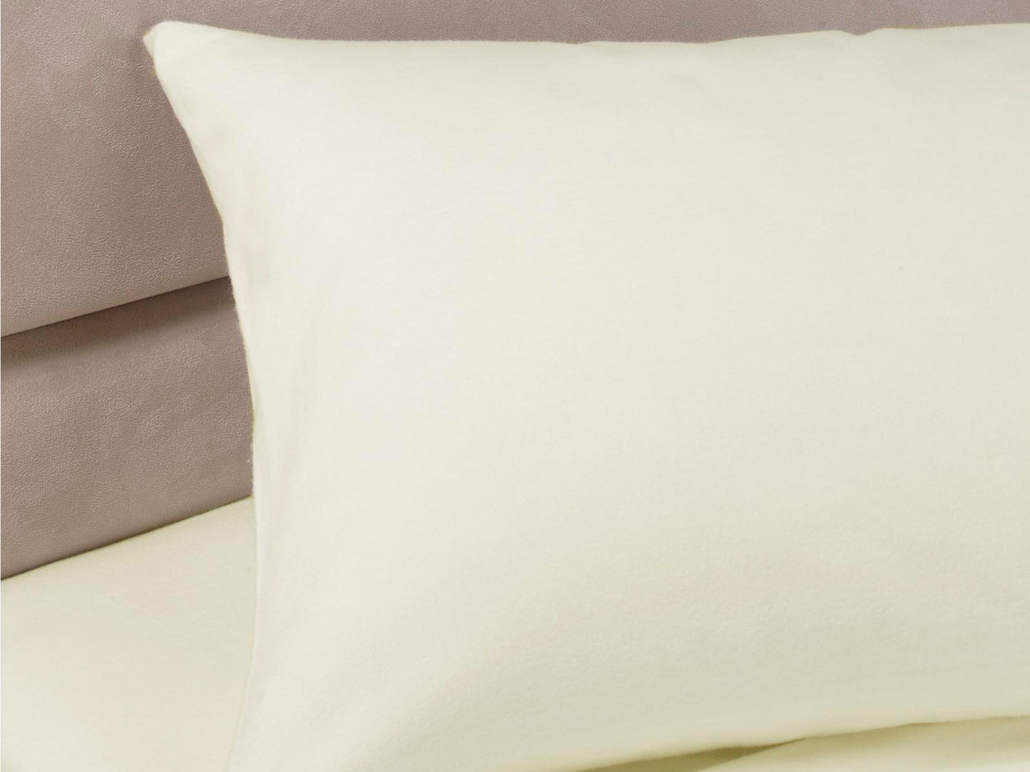 Percale Luxury Pillow Cases Ivory