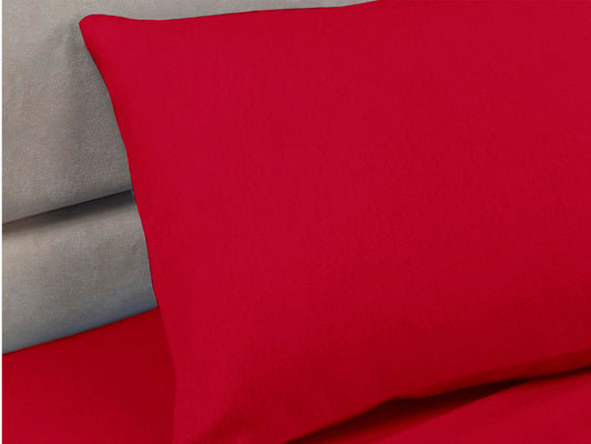 Percale Luxury Pillow Cases Red