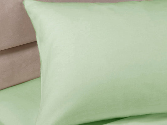 Percale Luxury Pillow Cases Soft Green