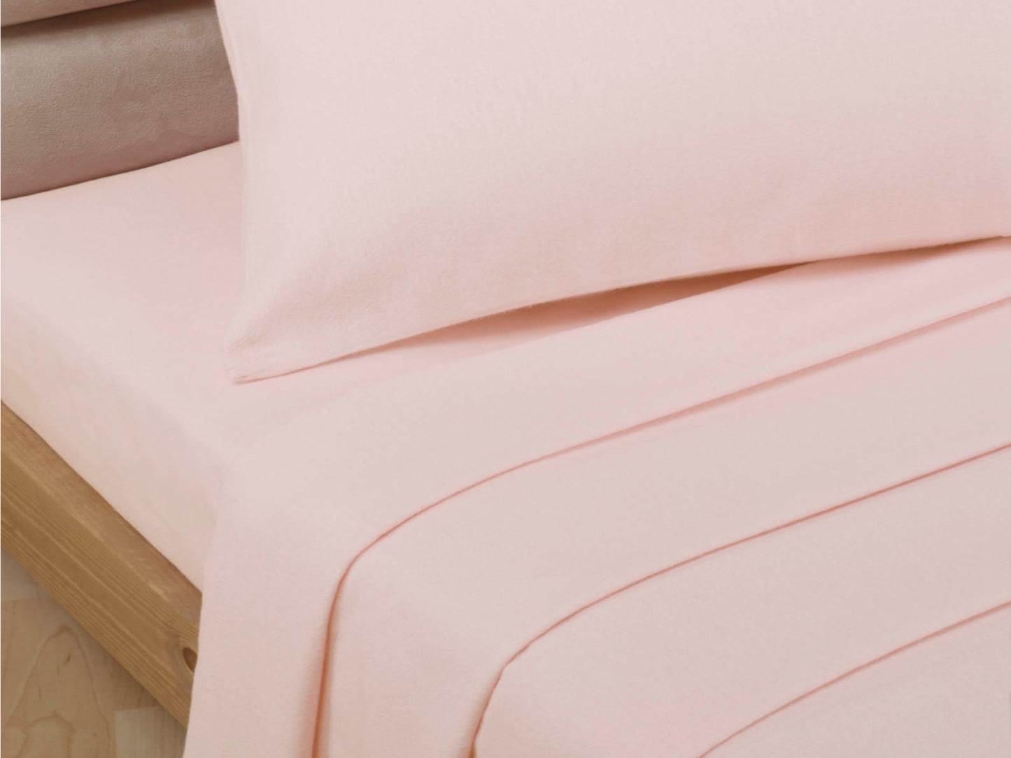 Percale Luxury Flat Sheet Soft Pink
