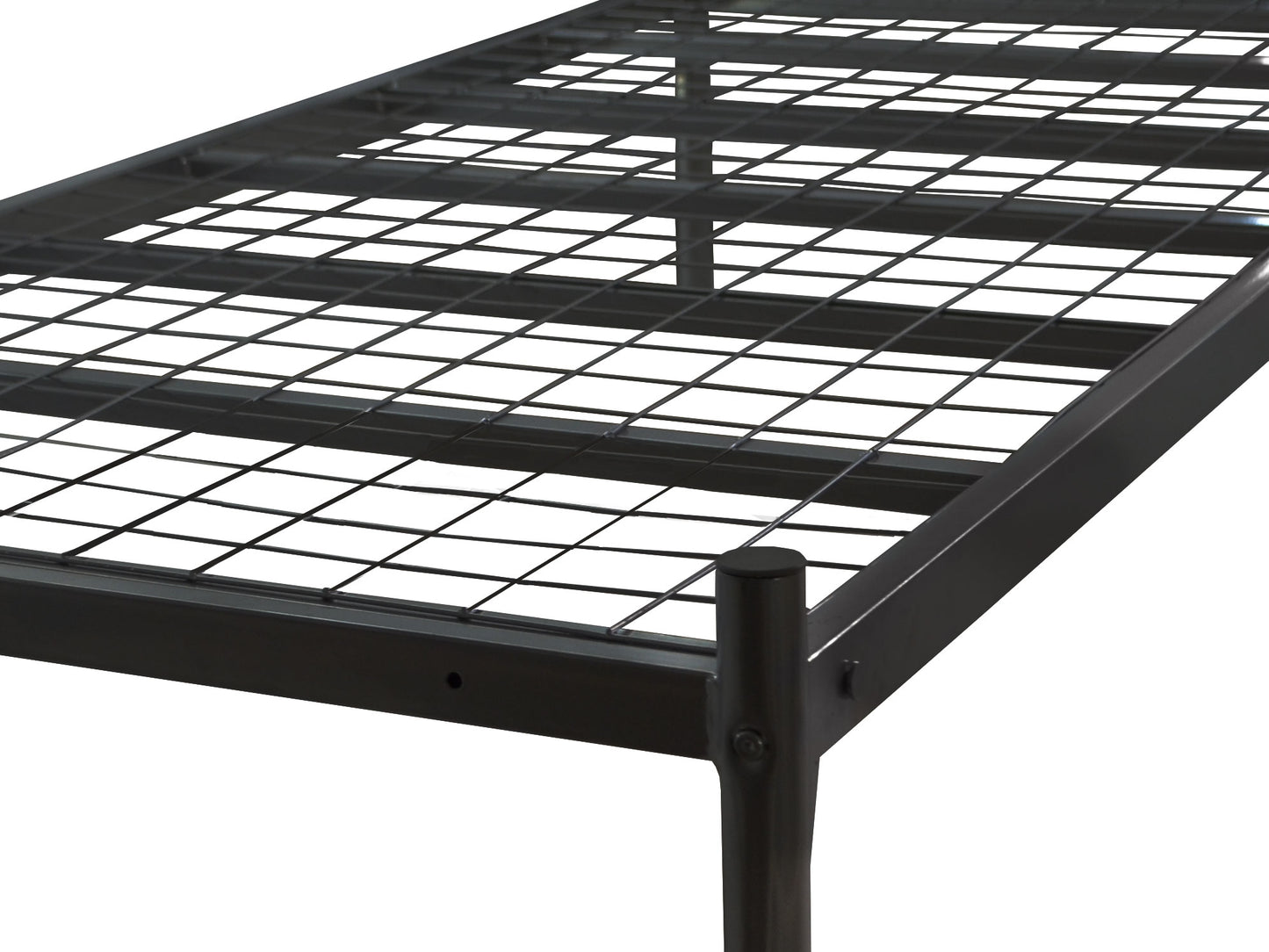 Platinum Mesh Metal Bed Frame in Black