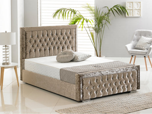 Sandringham Luxury Bed Frame in Crushed Mink