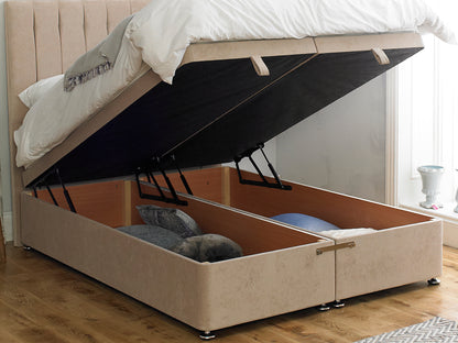 Shelly FS Ottoman Twix Opening Bed Base in Naples Stone