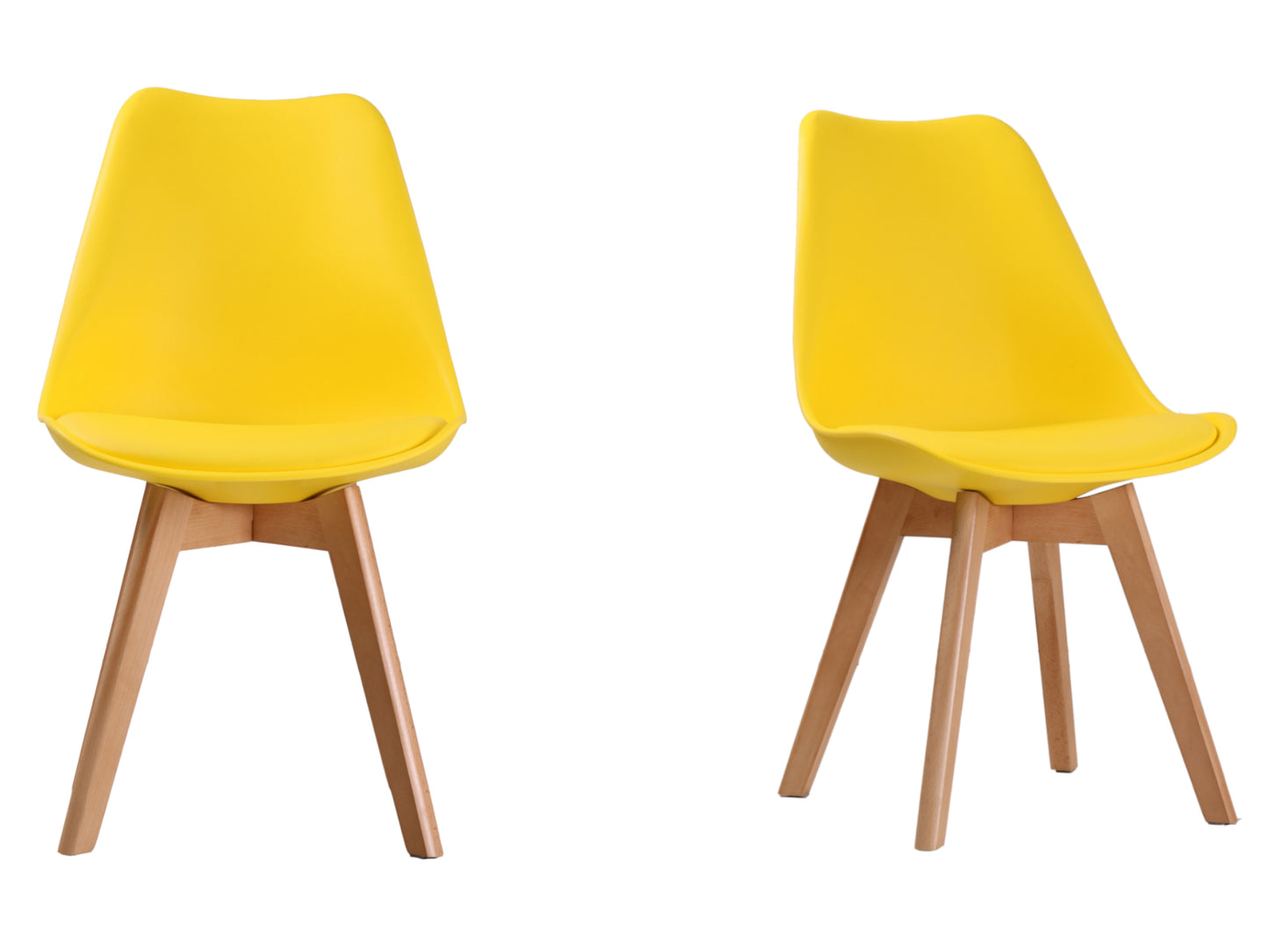 Louvre Dining Chair in Yellow (2 Pack)